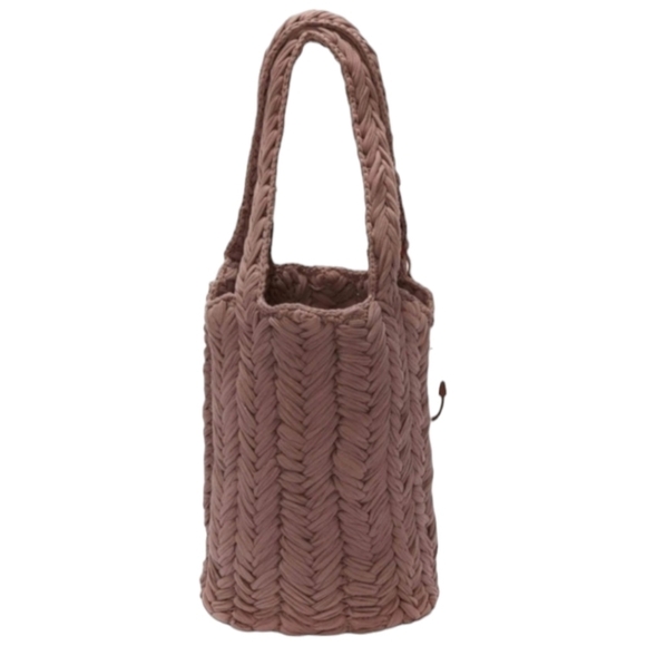 JW ANDERSON Knitted Shopper Tote Bag, Taupe, NWT - Picture 4 of 14